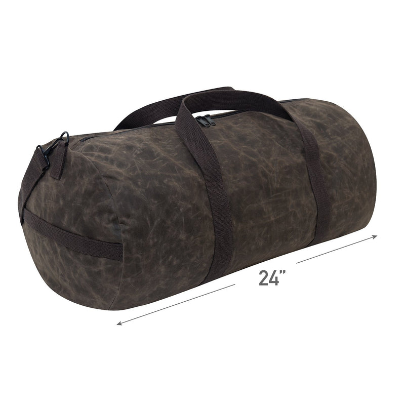 Rothco Waxed Canvas Shoulder Duffle Bag - 24 Inch