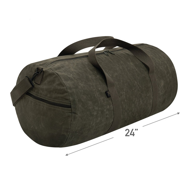 Rothco Waxed Canvas Shoulder Duffle Bag - 24 Inch OD