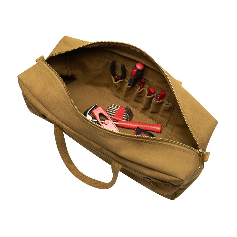 Rothco Canvas Jumbo Tool Bag with Brass Zipper
