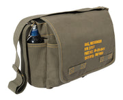 Rothco Heavyweight Canvas Classic Messenger Bag with Military Stencil