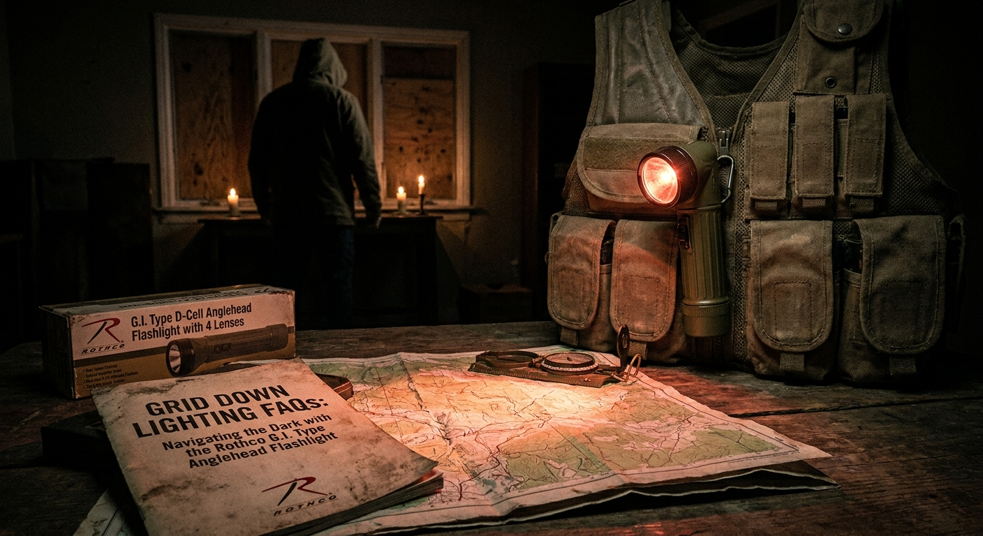 Grid Down Lighting FAQs: Navigating the Dark with the Rothco G.I. Type Anglehead Flashlight