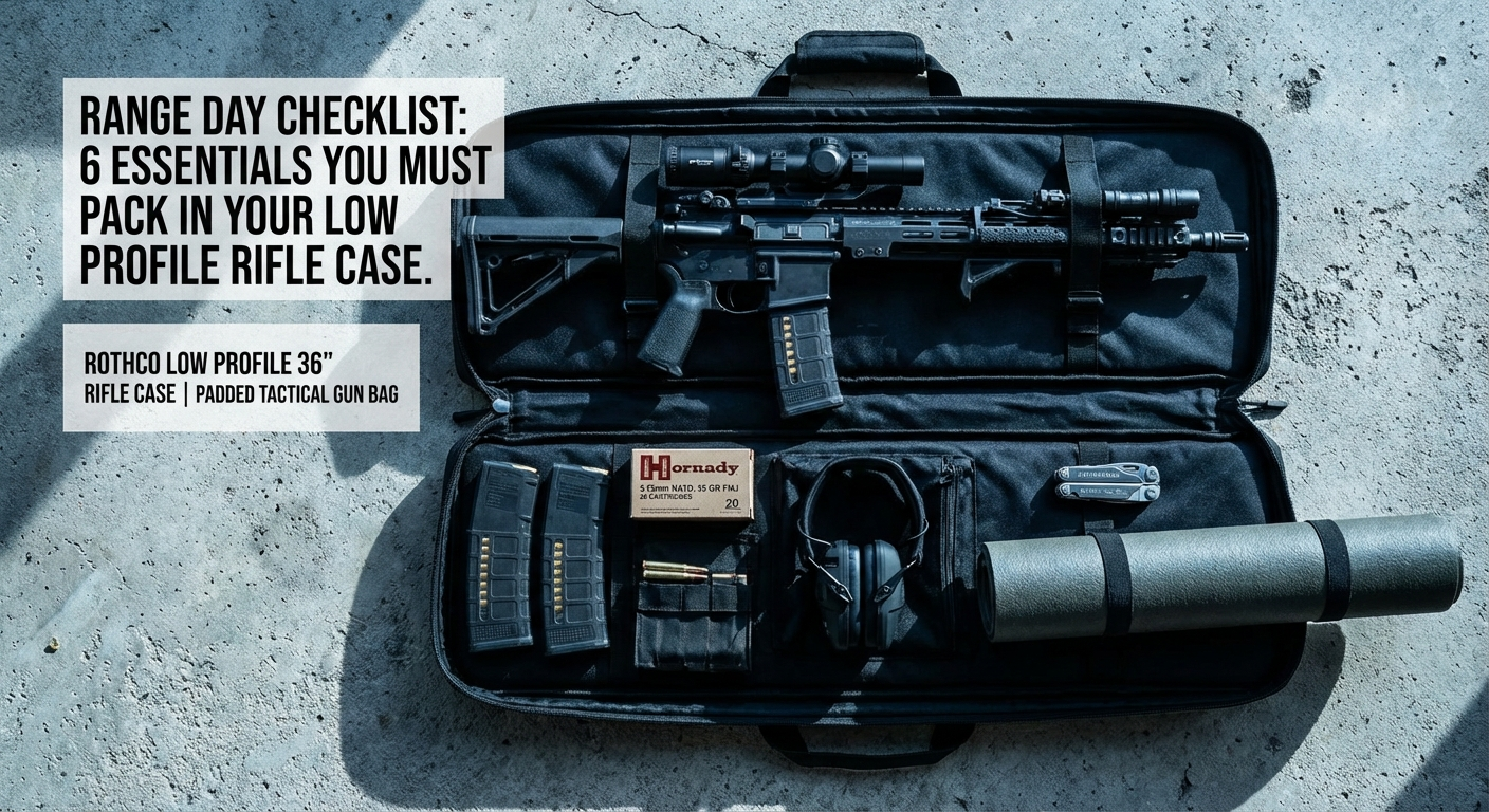 Range Day Checklist: 6 Essentials You Must Pack in Your Low Profile Rifle Case