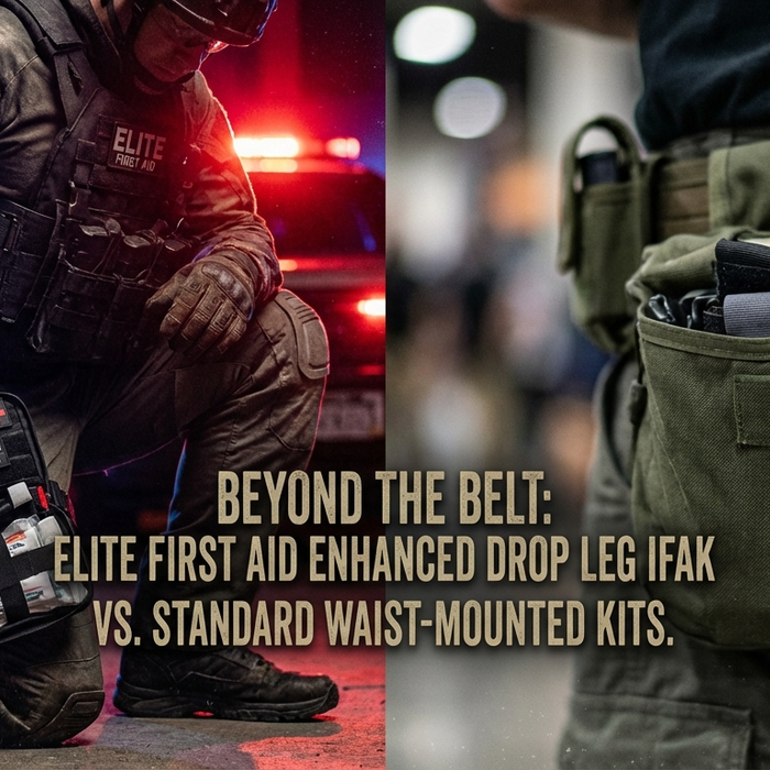 Beyond the Belt: Elite First Aid Enhanced Drop Leg IFAK vs. Standard Waist-Mounted Kits