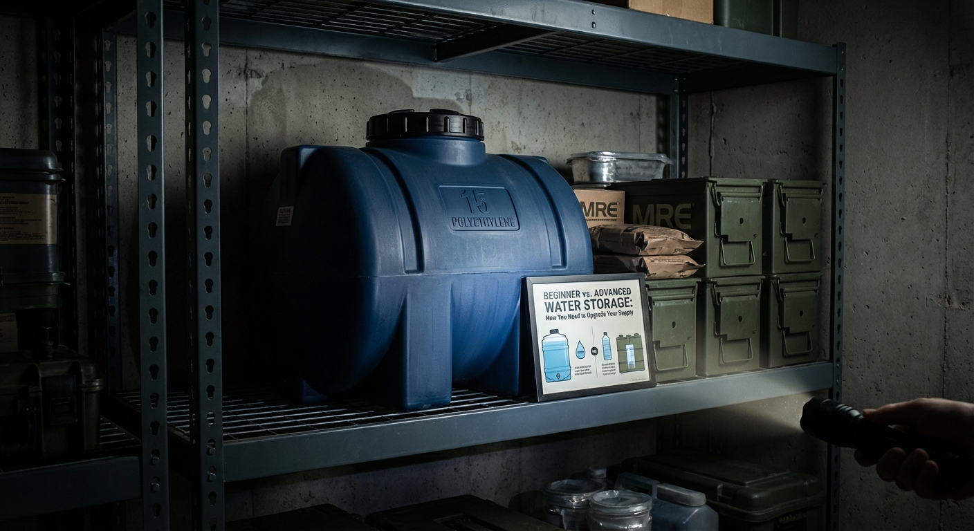 Beginner vs. Advanced Water Storage: How You Need to Upgrade Your Supply