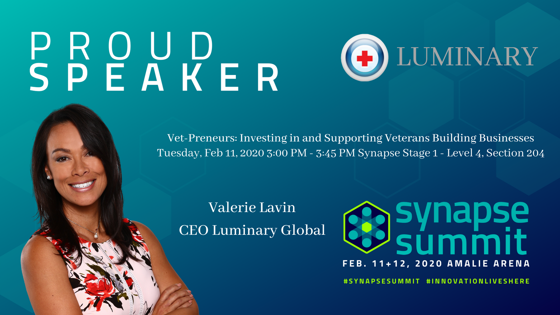 Luminary CEO Valerie Lavin - Speaker Synapse Summit 2020 February 11-12, 2020