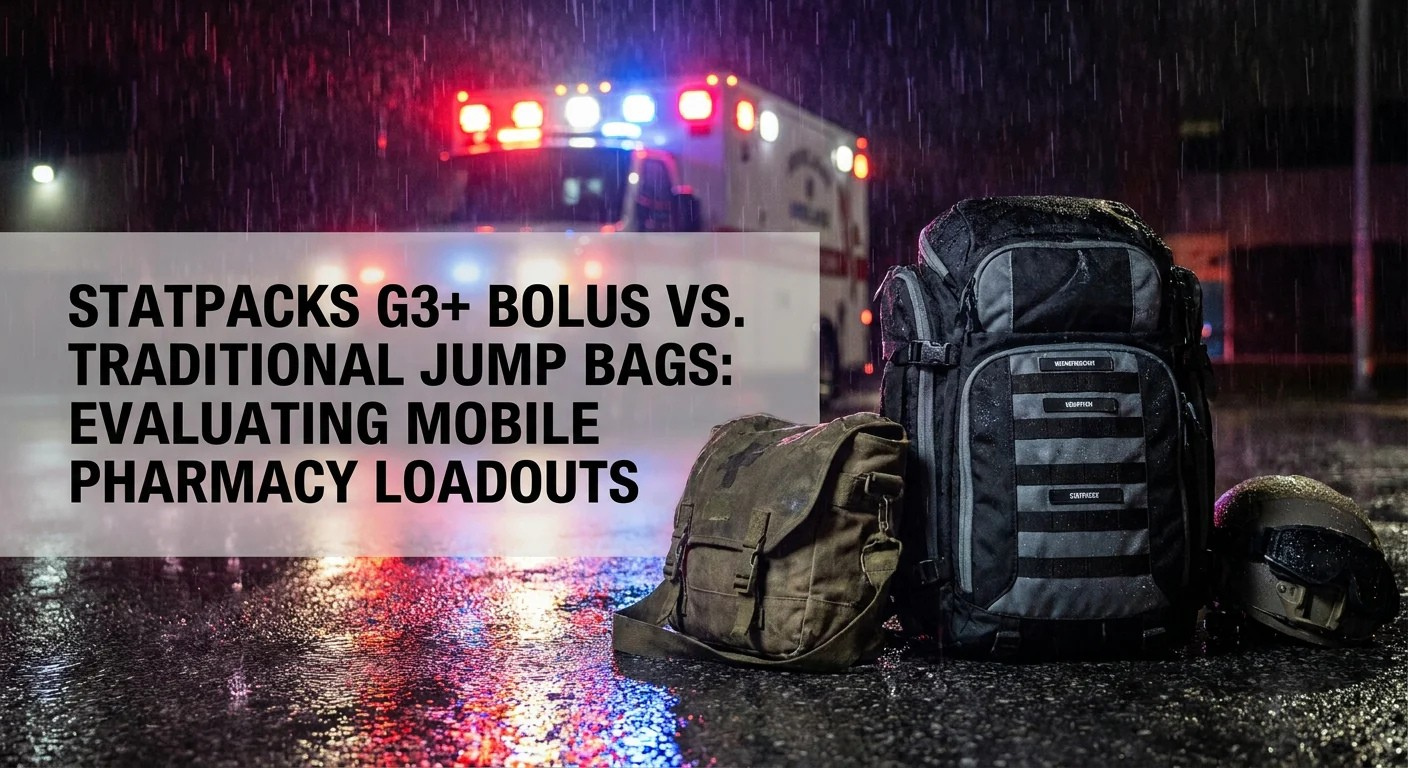 STATPACKS G3+ Bolus vs. Traditional Jump Bags: Evaluating Mobile Pharmacy Loadouts