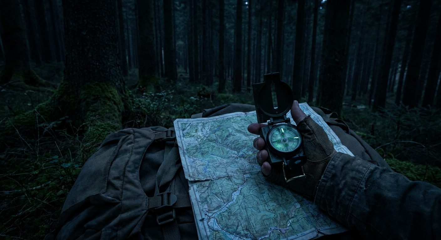 Beginner vs. Advanced Land Navigation: Surviving the Night with the Cammenga Tritium Compass