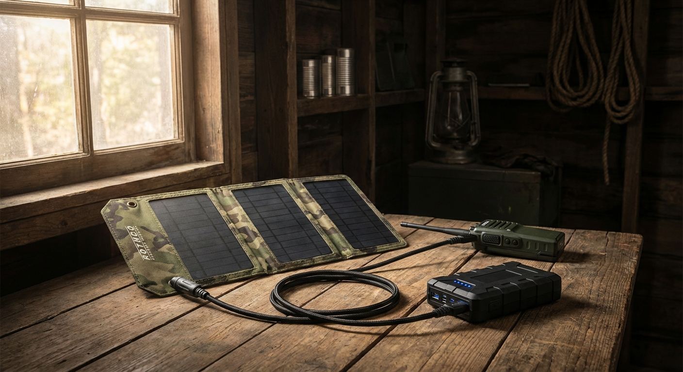 Off-Grid Power Showdown: The Rothco Folding Solar Panel vs. Traditional Battery Caches in a Blackout Scenario