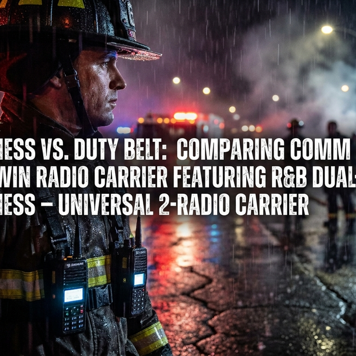 Chest Harness vs. Duty Belt: Comparing Comm Strategies with the R&B Dual-Twin Radio Carrier