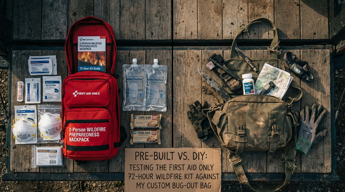 Pre-Built vs. DIY: Testing the First Aid Only 72-Hour Wildfire Kit Against My Custom Bug-Out Bag