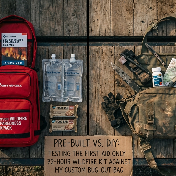 Pre-Built vs. DIY: Testing the First Aid Only 72-Hour Wildfire Kit Against My Custom Bug-Out Bag