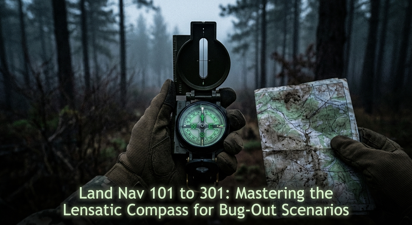 Land Nav 101 to 301: Mastering the Lensatic Compass for Bug-Out Scenarios