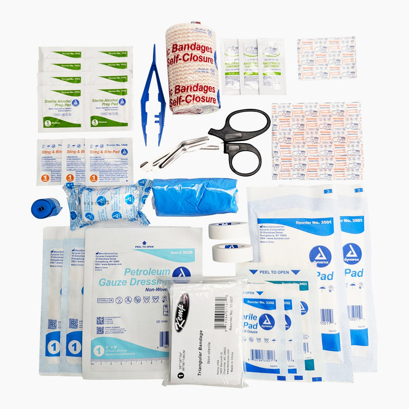 Kemp USA Trauma IFAK Stocked with Rip It Kit RK3