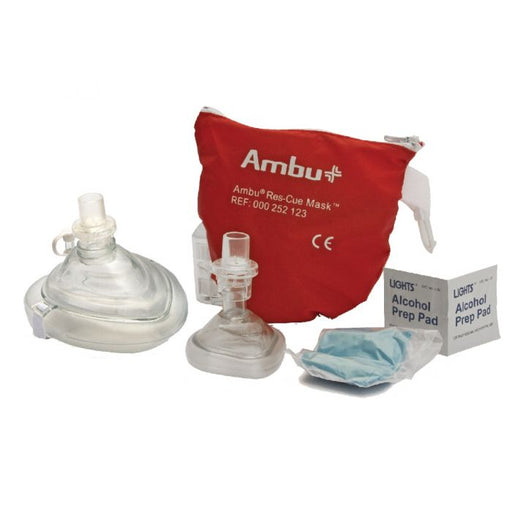 Ambu CPR Mask Combo Adult & Child In Soft Pouch Case