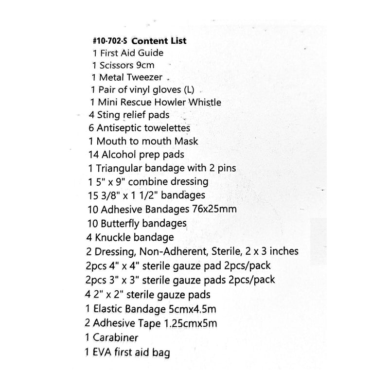 Kemp USA Personal Mini First Aid Kit, 85 PCS