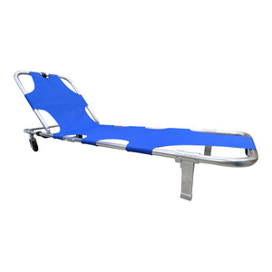 Kemp USA Folding Stretcher with Wheels – Adjustable Backrest & Aluminum Frame