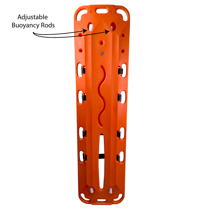 Kemp USA EG Aquatic Plastic Spineboard Kit - Buoyant, and X-Ray Translucent