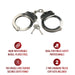 Rothco Professional Handcuffs Steel Nickle Plated Double Lock 