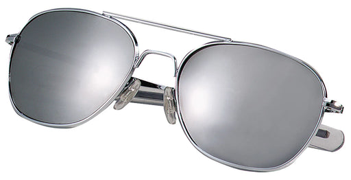 Rothco G.I. Type Aviator Sunglasses, Chrome frame, Mirror lens