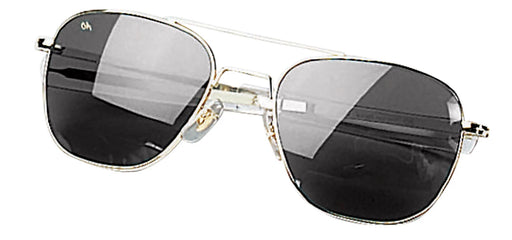 Rothco G.I. Type Aviator Sunglasses, Gold frame, Smoke lens