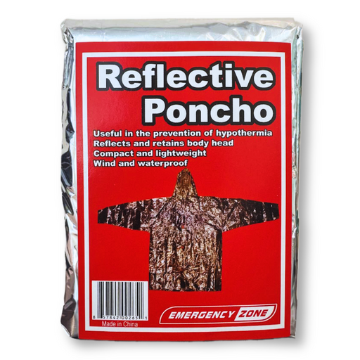 Emergency Zone reflective emergency poncho
