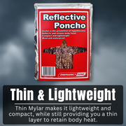 Emergency Zone reflective emergency poncho