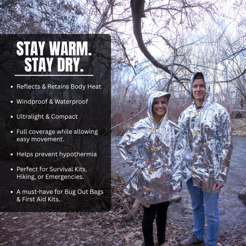 Emergency Zone reflective emergency poncho