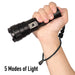 Rothco 1500 Lumen Tactical Flashlight – Rechargeable, 5 Light Modes
