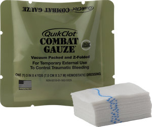 QuikClot Combat Gauze Z-Fold – Hemostatic Dressing