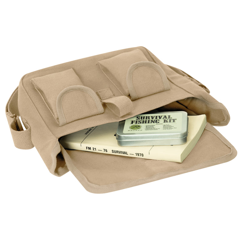 Rothco Canvas Ammo Shoulder Bag – EDC Crossbody with Adjustable Strap