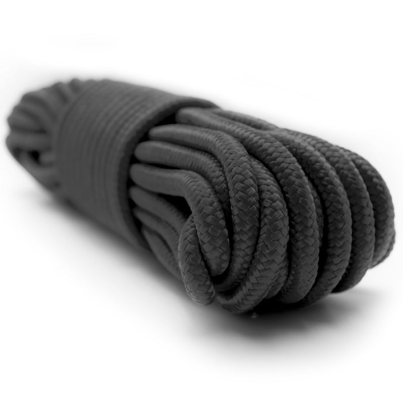 9mm x 50' Nylon Braided Utility Rope – Multi-Purpose Camping Cord