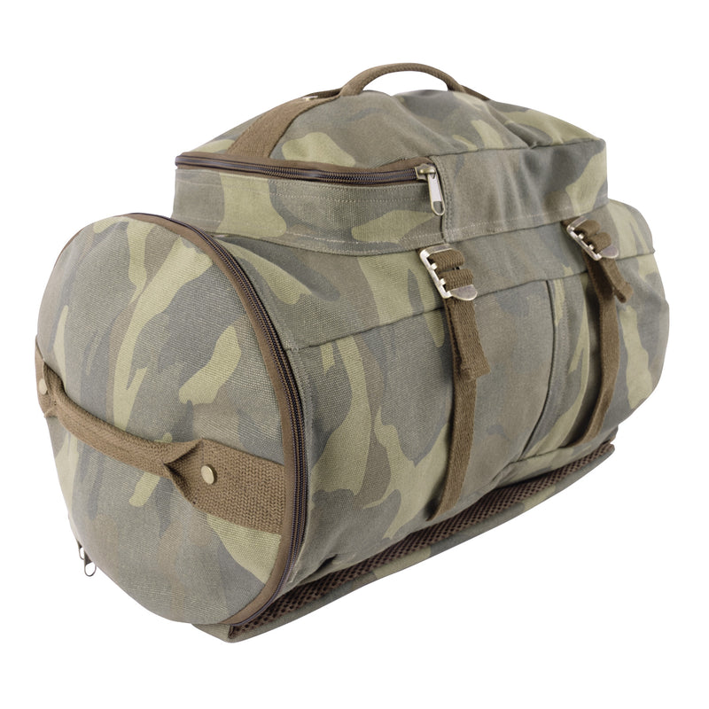 Rothco Convertible Canvas Duffle / Backpack (19-Inch, 30L)
