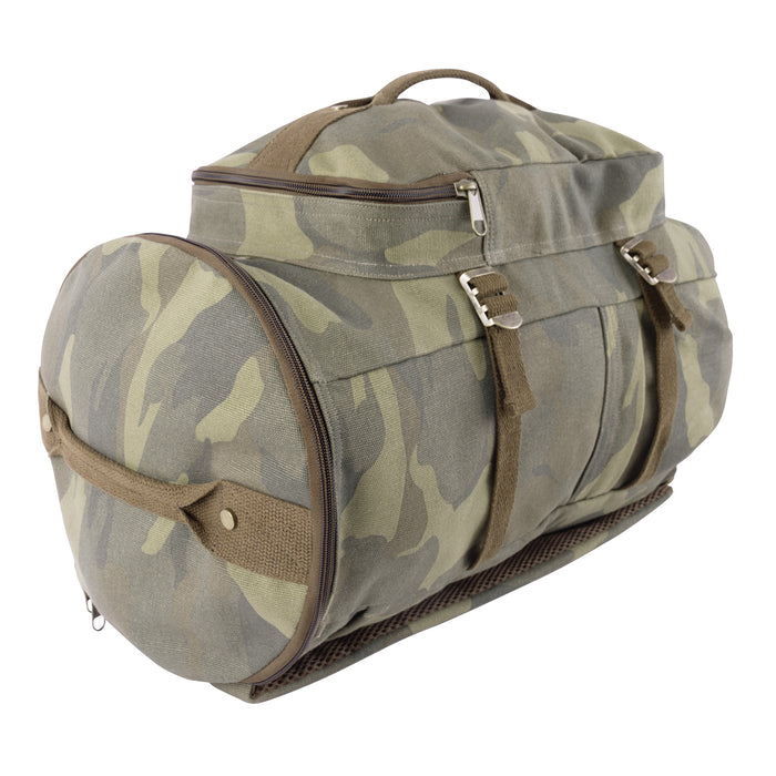 Rothco Convertible Canvas Duffle / Backpack (19-Inch, 30L)