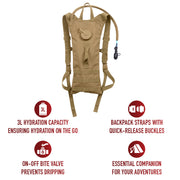 Rothco MOLLE 3 Liter Backstrap Hydration System | Tactical 