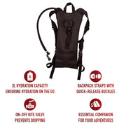 Rothco MOLLE 3 Liter Backstrap Hydration System | Tactical 