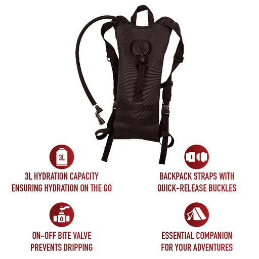 Rothco MOLLE 3 Liter Backstrap Hydration System | Tactical 