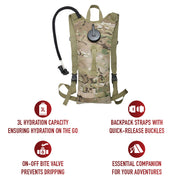 Rothco MOLLE 3 Liter Backstrap Hydration System | Tactical 