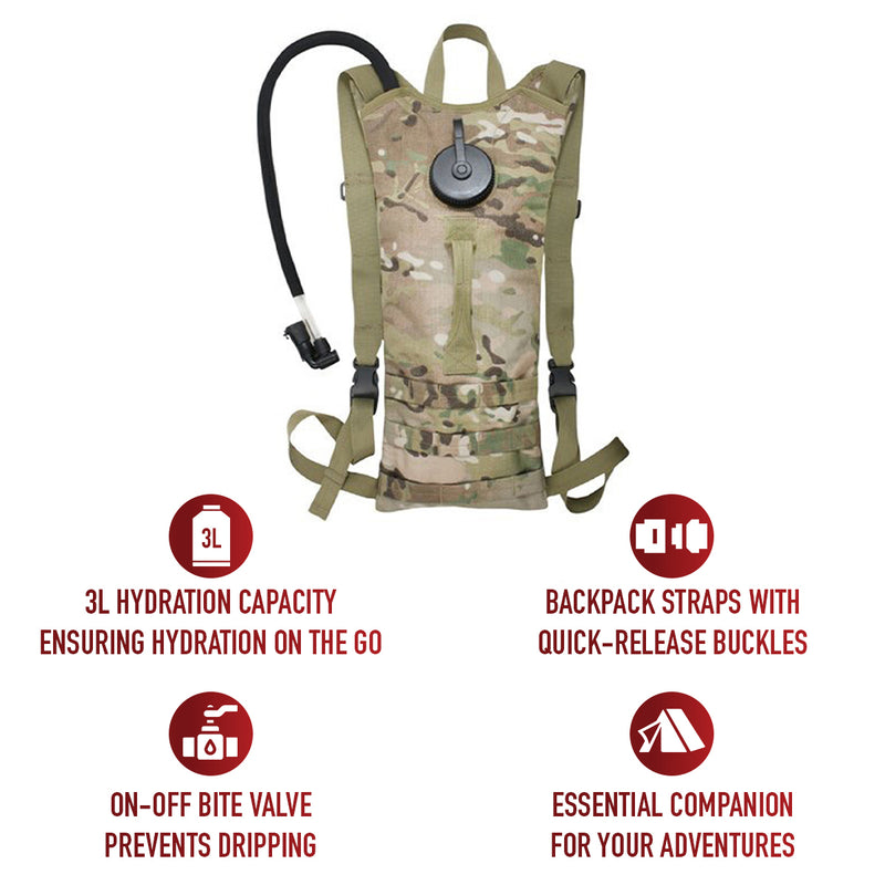Rothco MOLLE 3 Liter Backstrap Hydration System | Tactical 