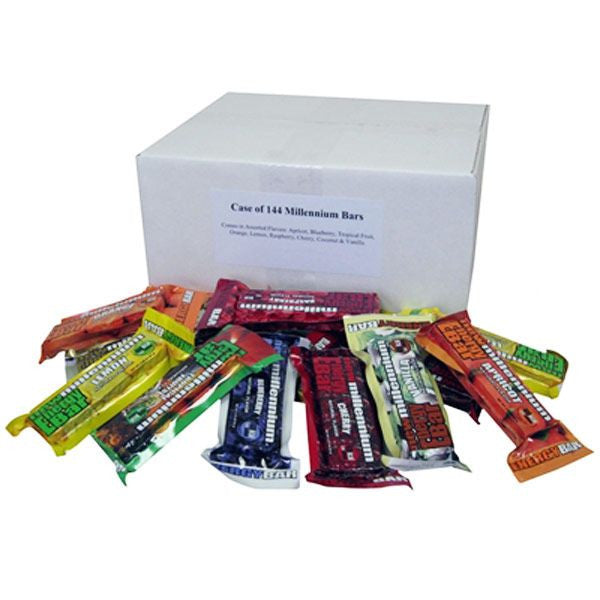 Millennium Energy Bars Variety Pack – 400 Calorie Survival Rations (Case of 144)