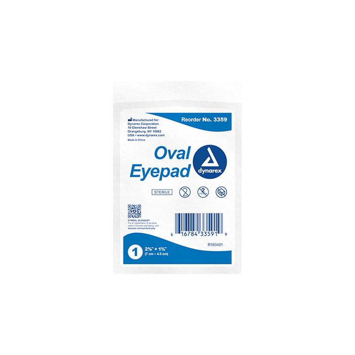 Kemp USA Oval Eye Pad, Sterile Case of 1,000 pcs