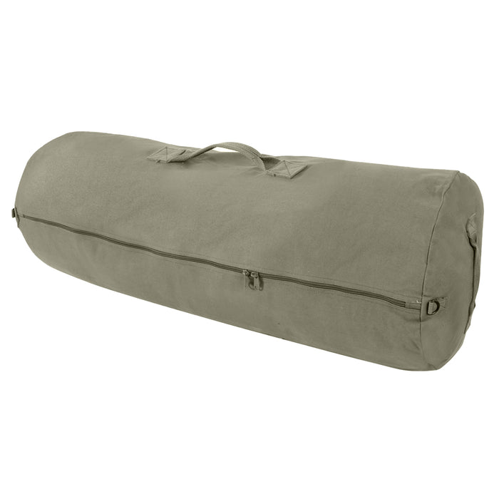 Rothco Canvas Duffle Bag with Side Zipper