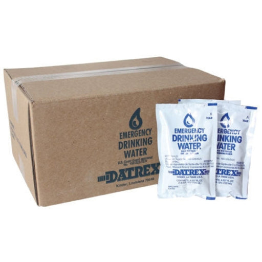 Datrex Emergency Water Pouches | 5-Year Shelf Life (64-Case) 