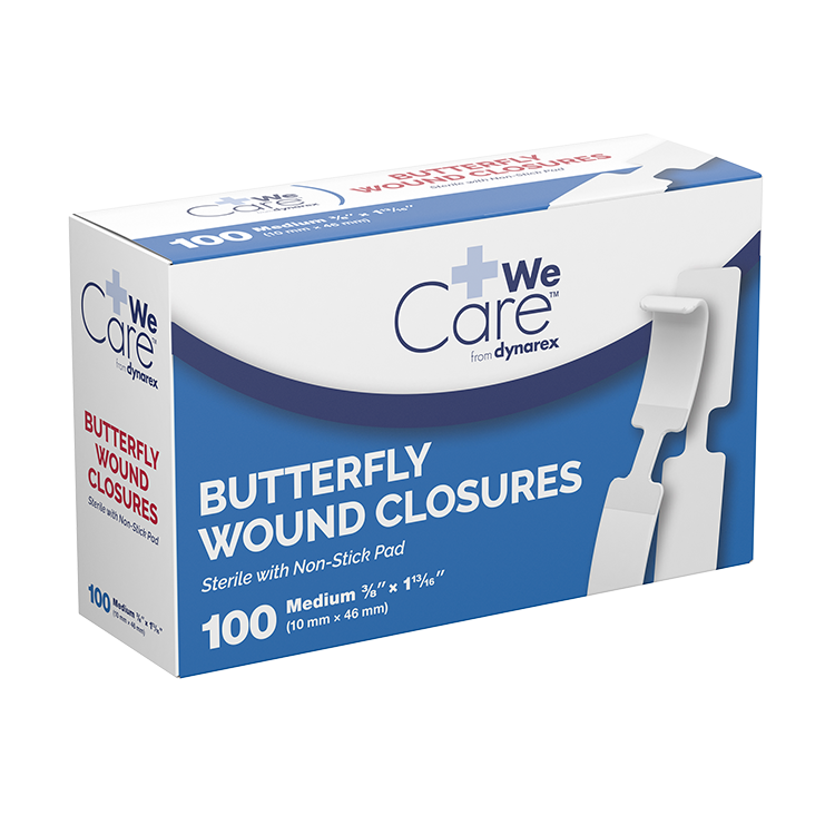 Kemp USA Butterfly Bandages Sterile Case of 2,400 pcs