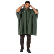 Rothco Rubberized Rainwear Poncho | Heavy-Duty Waterproof