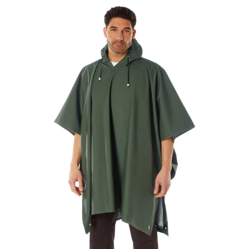 Rothco Rubberized Rainwear Poncho | Heavy-Duty Waterproof