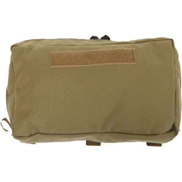 R&B Outside Front Top MOLLE Pocket with Zipper – 5" x 6" x 3", Tan or Black
