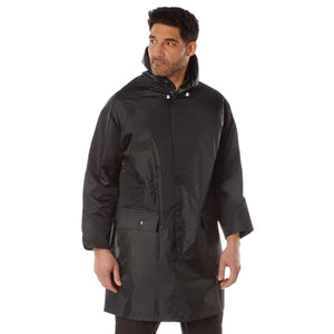 Rothco Reversible 3/4 Length Rain Parka – Hooded Water-Resistant Rain Coat