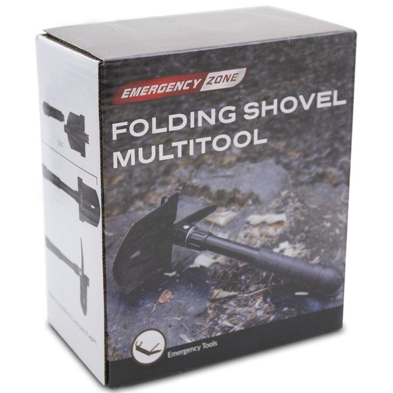 Emergency Zone 11-in-1 Folding Shovel Multifunction Survival Tool – Stainless Steel