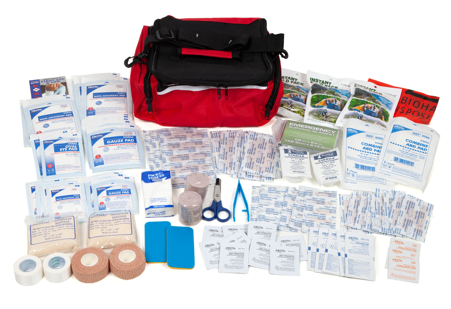 Lifeline Team Sport Coach’s Kit – 134-Piece Sideline First Aid Bag ...