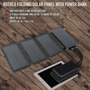 Rothco Folding Solar Panel with 16000mAh Power Bank